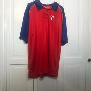 Texas Rangers Embroidered Polo MLB Genuine Merchandise Adult XL Men's